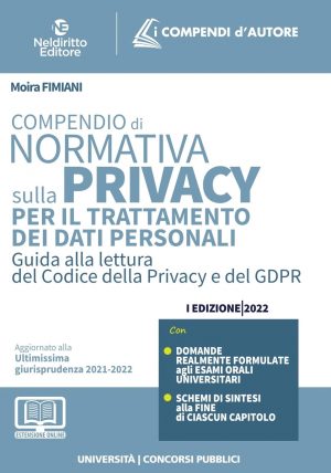 C39 COMPENDIO NORMATIVA PRIVACY PER IL TRATTAMENTO DEI DATI PERSONALI