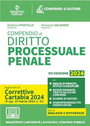 COMPENDIO DI DIRITTO PROCESSUALE PENALE