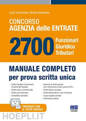 AGENZIA ENTRATE 2700 FUNZIONARI GIURIDIC MANUALE