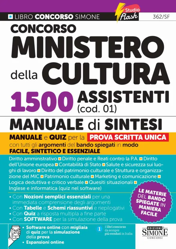 CONCORSO MINISTERO DELLA CULTURA 1500 AS