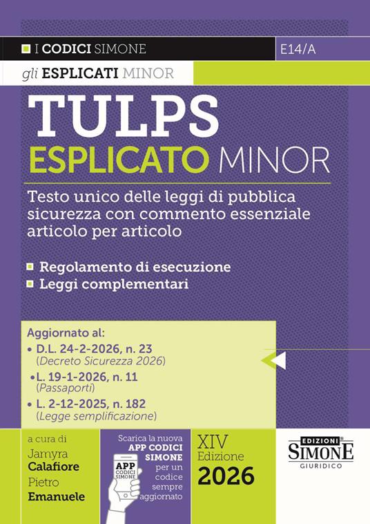 TULPS ESPLICATO MINOR 2026
