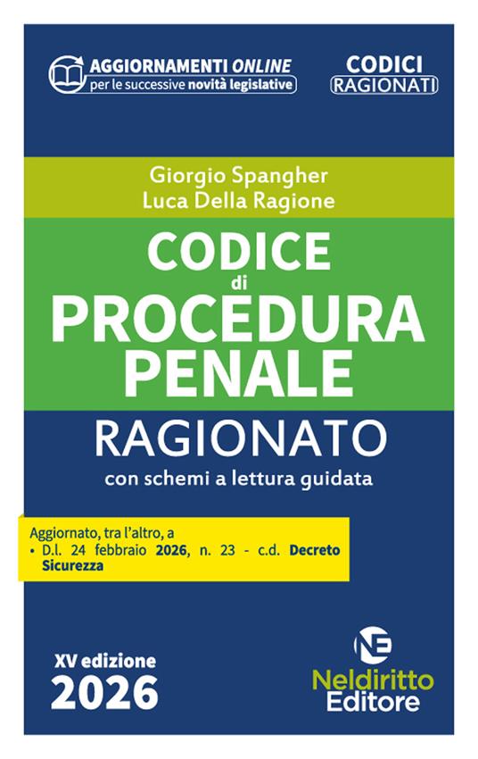 CODICE PROCEDURA PENALE RAGIONATO 2026
