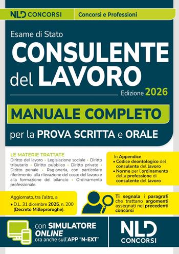 ESAME DI STATO PER CONSULENTE DEL LAVORO