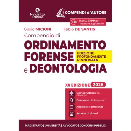 COMPENDIO DI ORDINAMENTO E DEONTOLOGIA F
