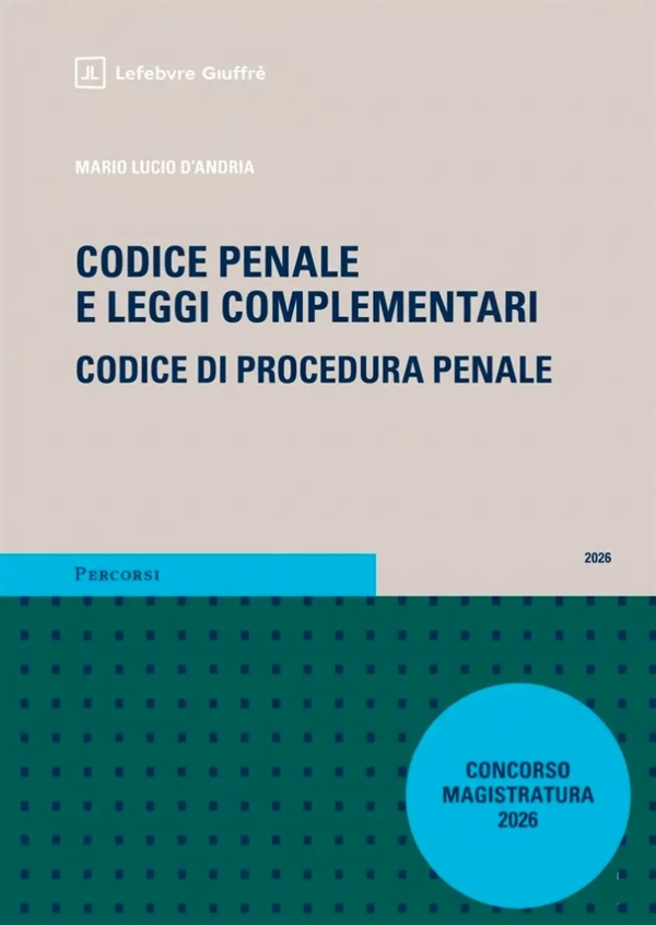 CODICE PENALE MAGISTRATURA 2026